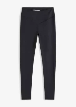 bonprix bonprix Leggings deportivos moldeadores de algodón resistente Gris-negro Hot