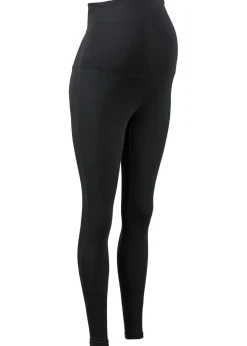 bonprix bonprix Leggings premamá de algodón orgánico Negro Discount