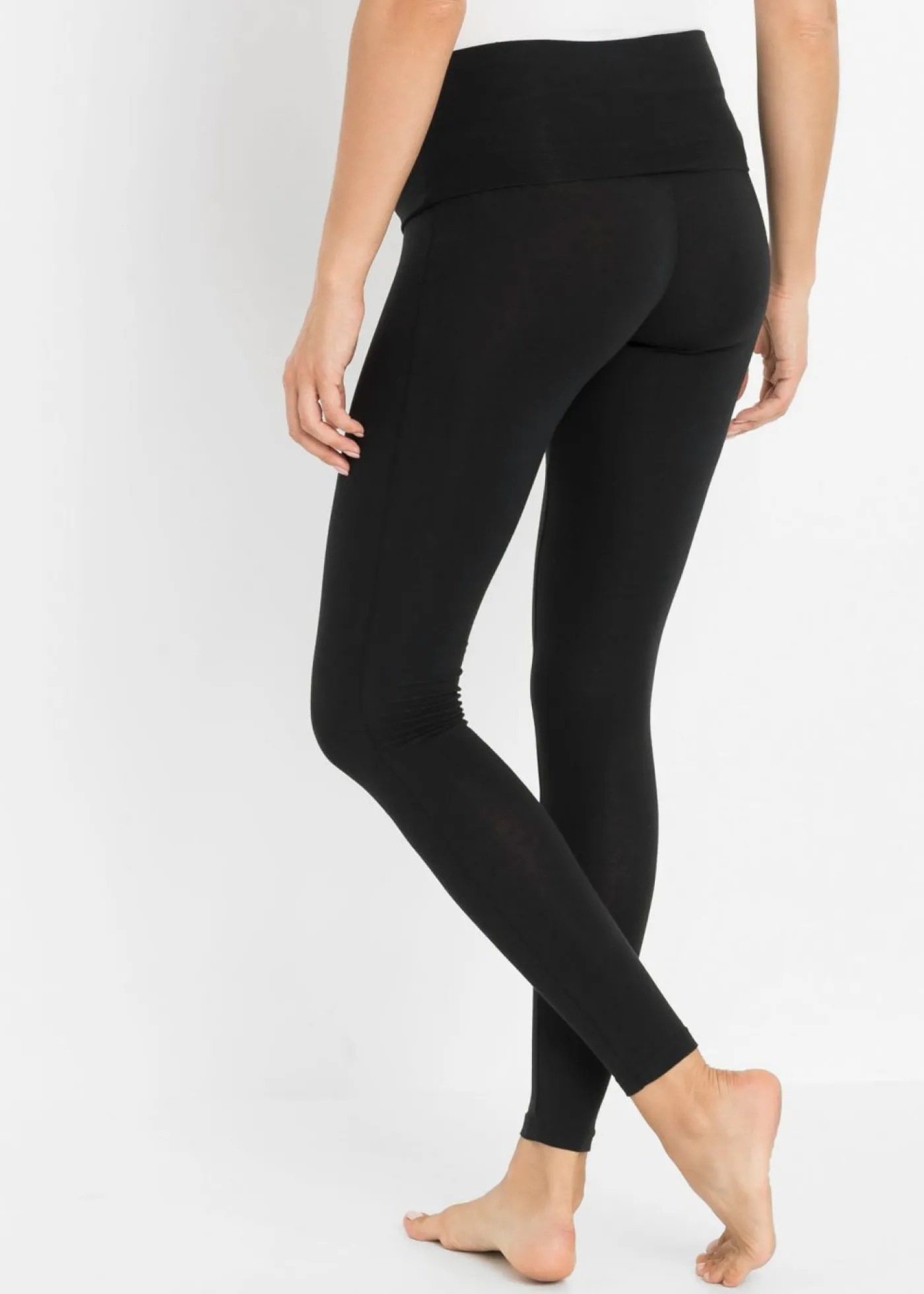 bonprix bonprix Leggings premamá de algodón orgánico Negro Discount