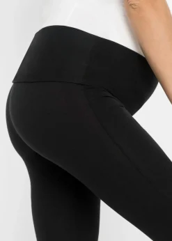 bonprix bonprix Leggings premamá de algodón orgánico Negro Discount