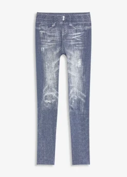 bonprix bonprix Leggings sin costuras con interior suave Azul vaquero Clearance