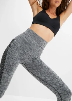 bonprix bonprix Leggings sin costuras con gran efecto reductor de barriga Antracita jaspeado New