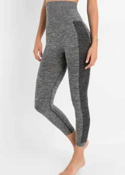 bonprix bonprix Leggings sin costuras con gran efecto reductor de barriga Antracita jaspeado New