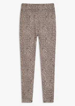 bonprix bonprix Leggings térmicos estampado leo marrón-negro Hot