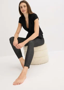 bonprix bonprix Leggings térmicos Negro jaspeado Best