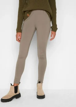 bonprix bonprix Leggings térmicos con cinturilla cómoda oliva pálido Discount