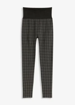 bonprix bonprix Leggings térmicos con interior suave Negro de cuadros Outlet