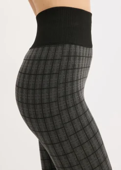bonprix bonprix Leggings térmicos con interior suave Negro de cuadros Outlet
