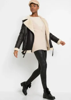 bonprix bonprix Leggings térmicos con revestimiento Negro Sale