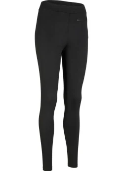 bonprix bonprix Leggings térmicos hasta el tobillo con bolsillo Negro Sale