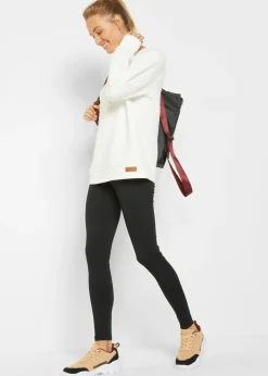 bonprix bonprix Leggings térmicos hasta el tobillo con bolsillo Negro Sale
