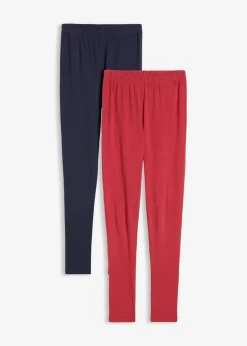 bonprix bonprix Leggings (2 unidades) azul marino/cereza