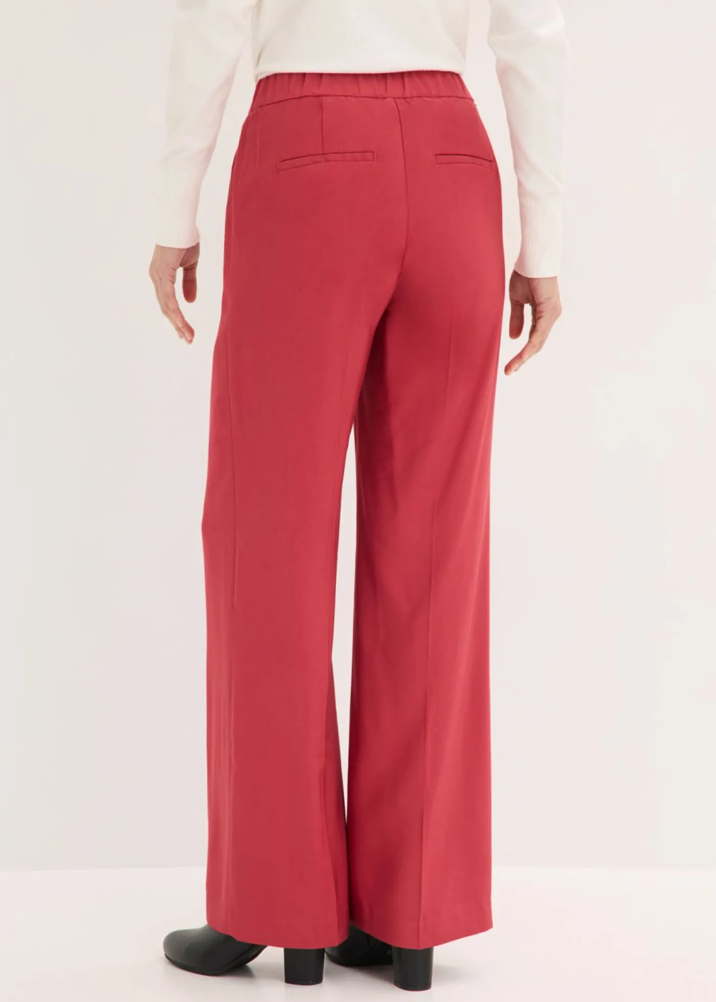 bonprix bonprix Ligero pantalón Marlene con viscosa Cereza Online