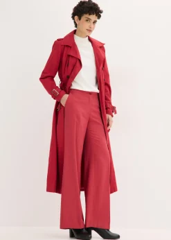 bonprix bonprix Ligero pantalón Marlene con viscosa Cereza Online