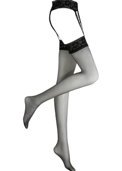 bonprix bonprix Medias con liga y liguero 20 den Negro Hot