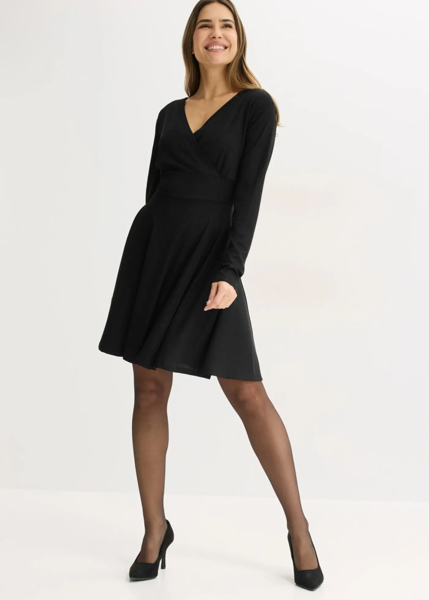bonprix bonprix Medias sin liguero con encaje de 20 den Negro New