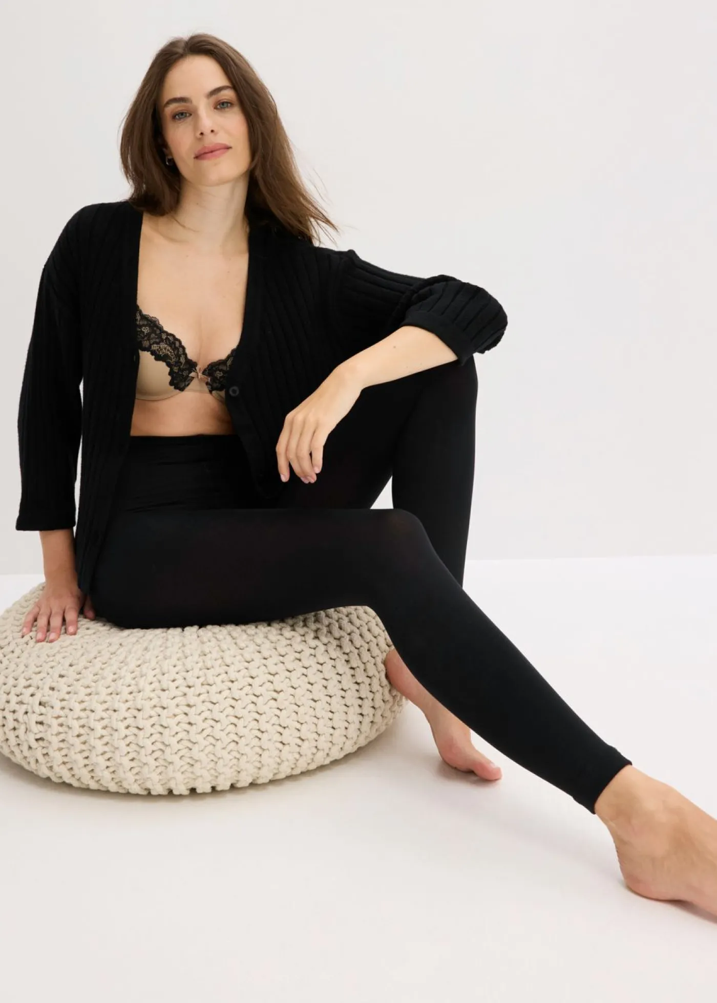 bonprix bonprix Medias térmicas, 140 den Negro New