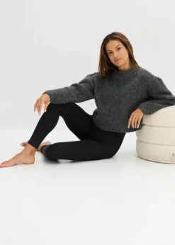 bonprix bonprix Medias térmicas con polar suave, 140 den Negro Outlet