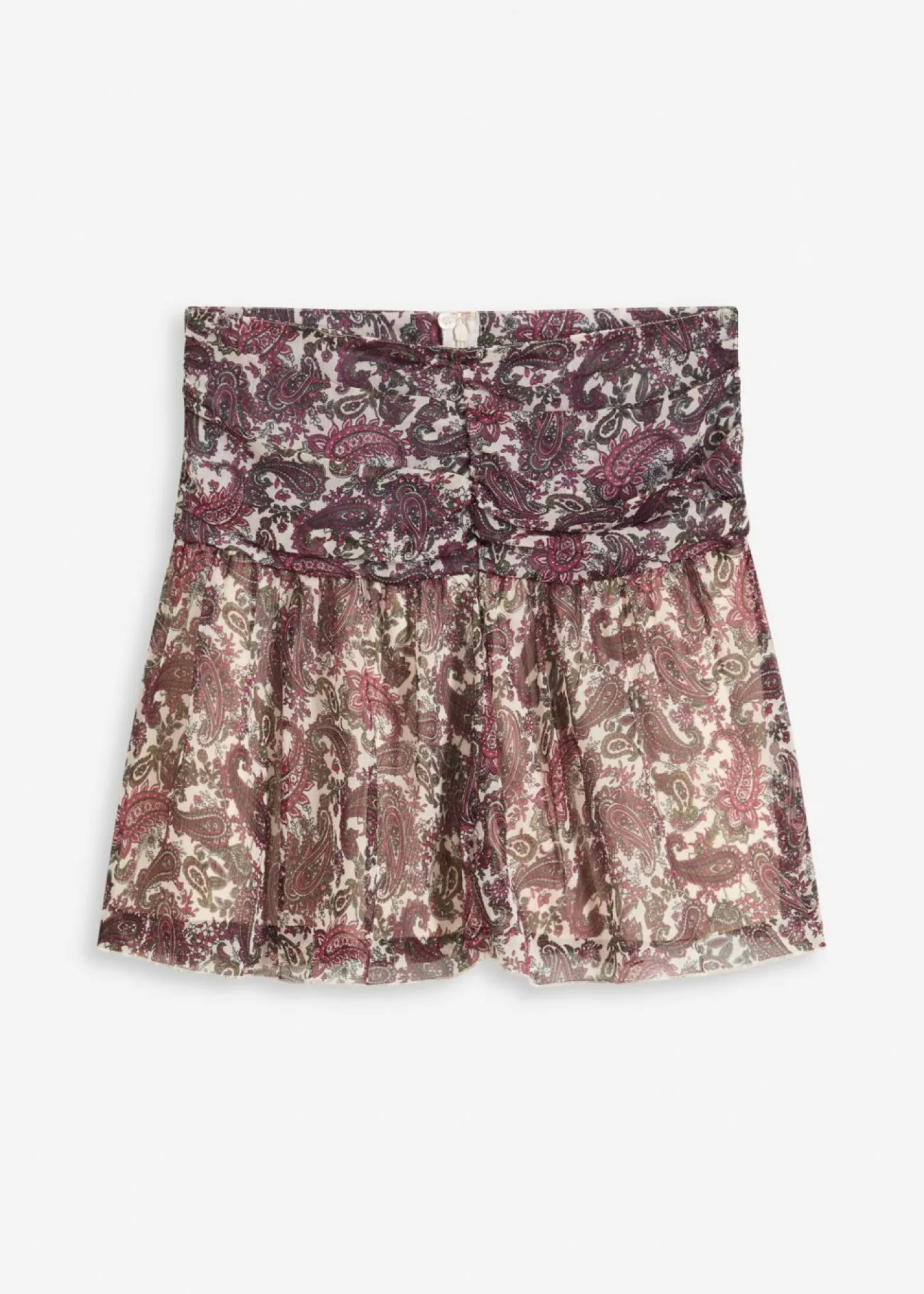 bonprix bonprix Minifalda gris guijarro-rojo azalea-verde oliva oscuro Sale