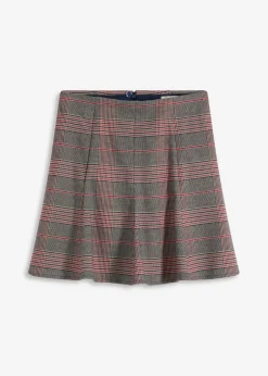 bonprix bonprix Minifalda marrón-beige a cuadros Online