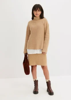 bonprix bonprix Minifalda Café con leche Sale