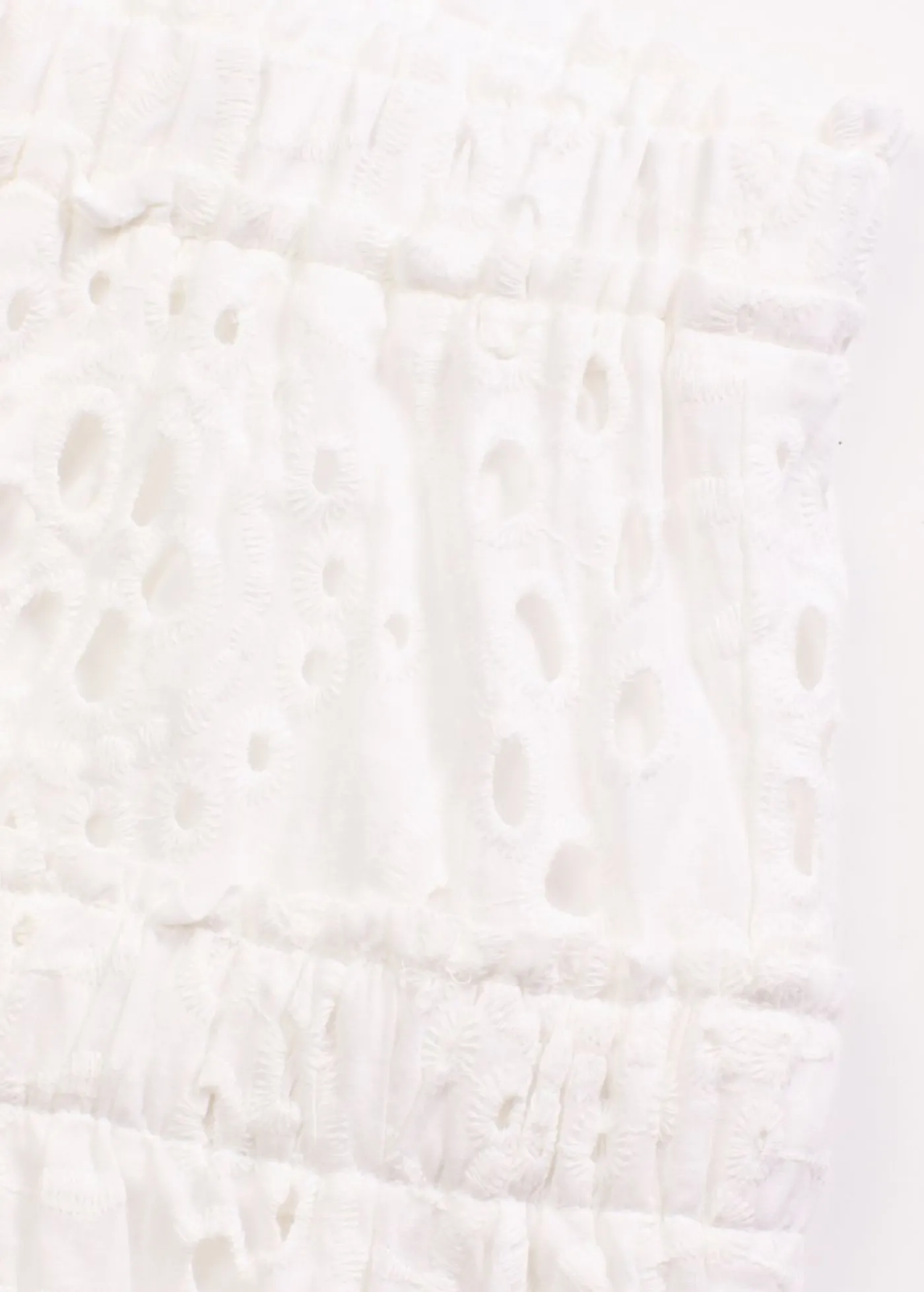 bonprix bonprix Minifalda con bordado calado Blanco lana Outlet