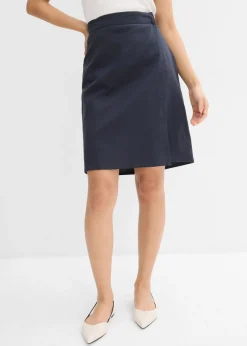 bonprix bonprix Minifalda de sarga Azul oscuro Online