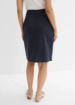 bonprix bonprix Minifalda de sarga Azul oscuro Online