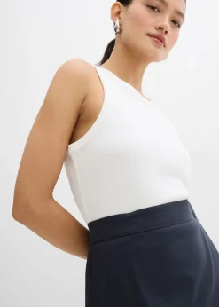 bonprix bonprix Minifalda de sarga Azul oscuro Online