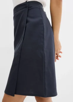 bonprix bonprix Minifalda de sarga Azul oscuro Online