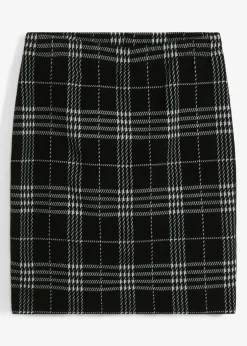 bonprix bonprix Minifalda de tartán negro a cuadros Outlet