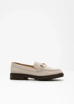 bonprix bonprix Mocasines chunky con hebilla Arena claro Outlet