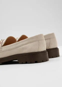 bonprix bonprix Mocasines chunky con hebilla Arena claro Outlet