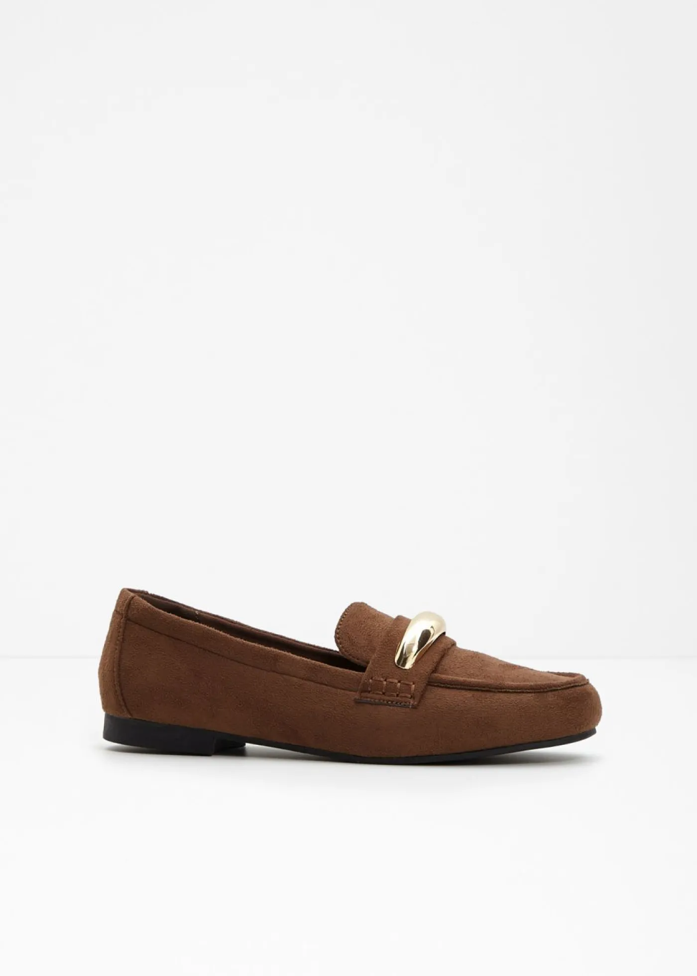 bonprix bonprix Mocasines con detalles metalizados marrón Outlet