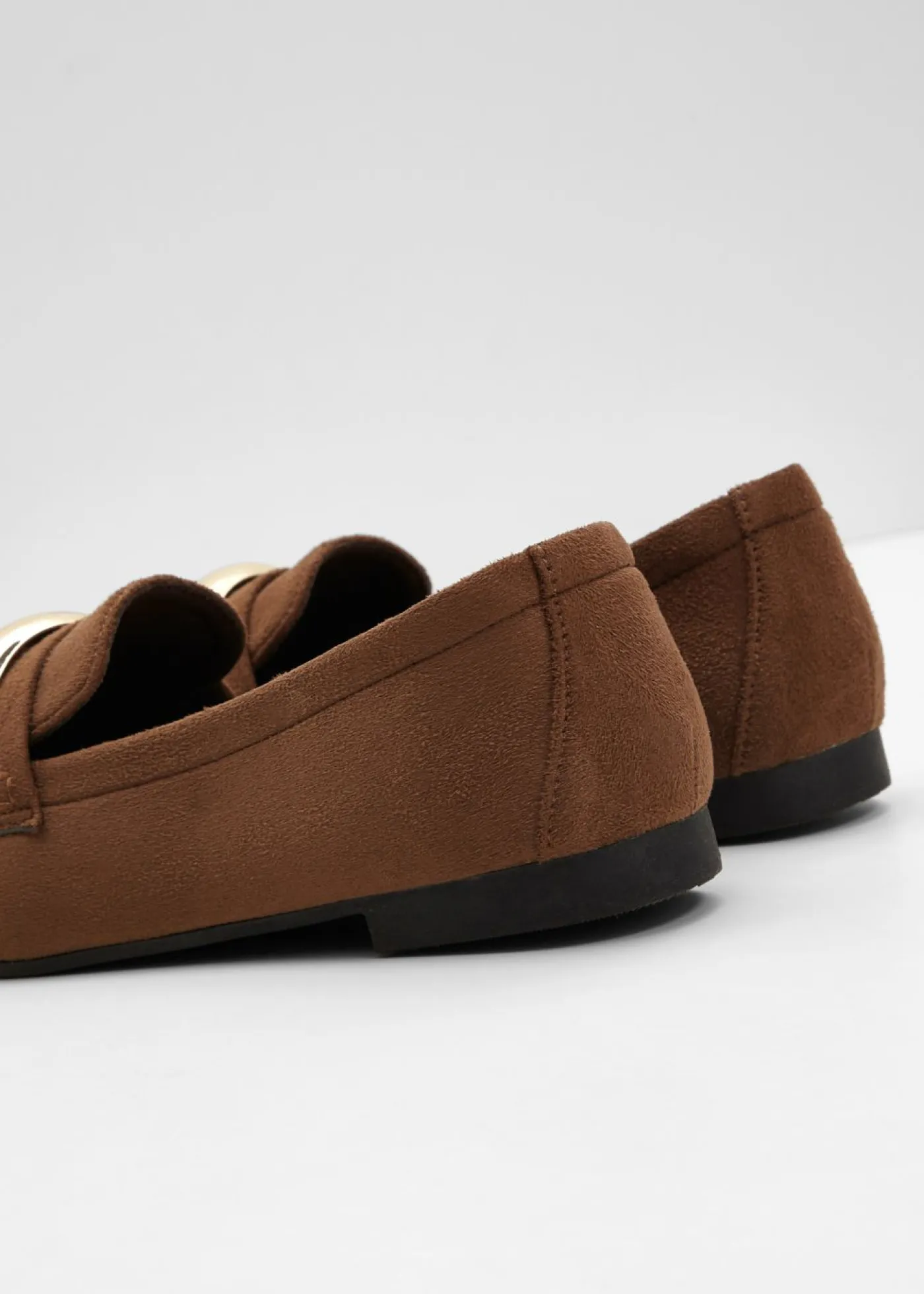 bonprix bonprix Mocasines con detalles metalizados marrón Outlet