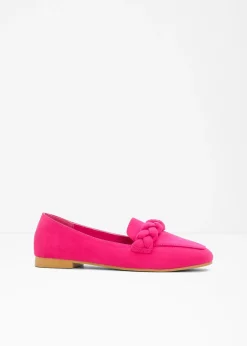 bonprix bonprix Mocasines con detalles trenzados Pink lady Outlet