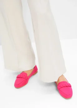 bonprix bonprix Mocasines con detalles trenzados Pink lady Outlet