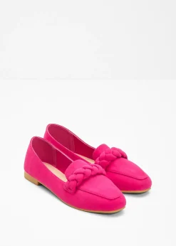 bonprix bonprix Mocasines con detalles trenzados Pink lady Outlet