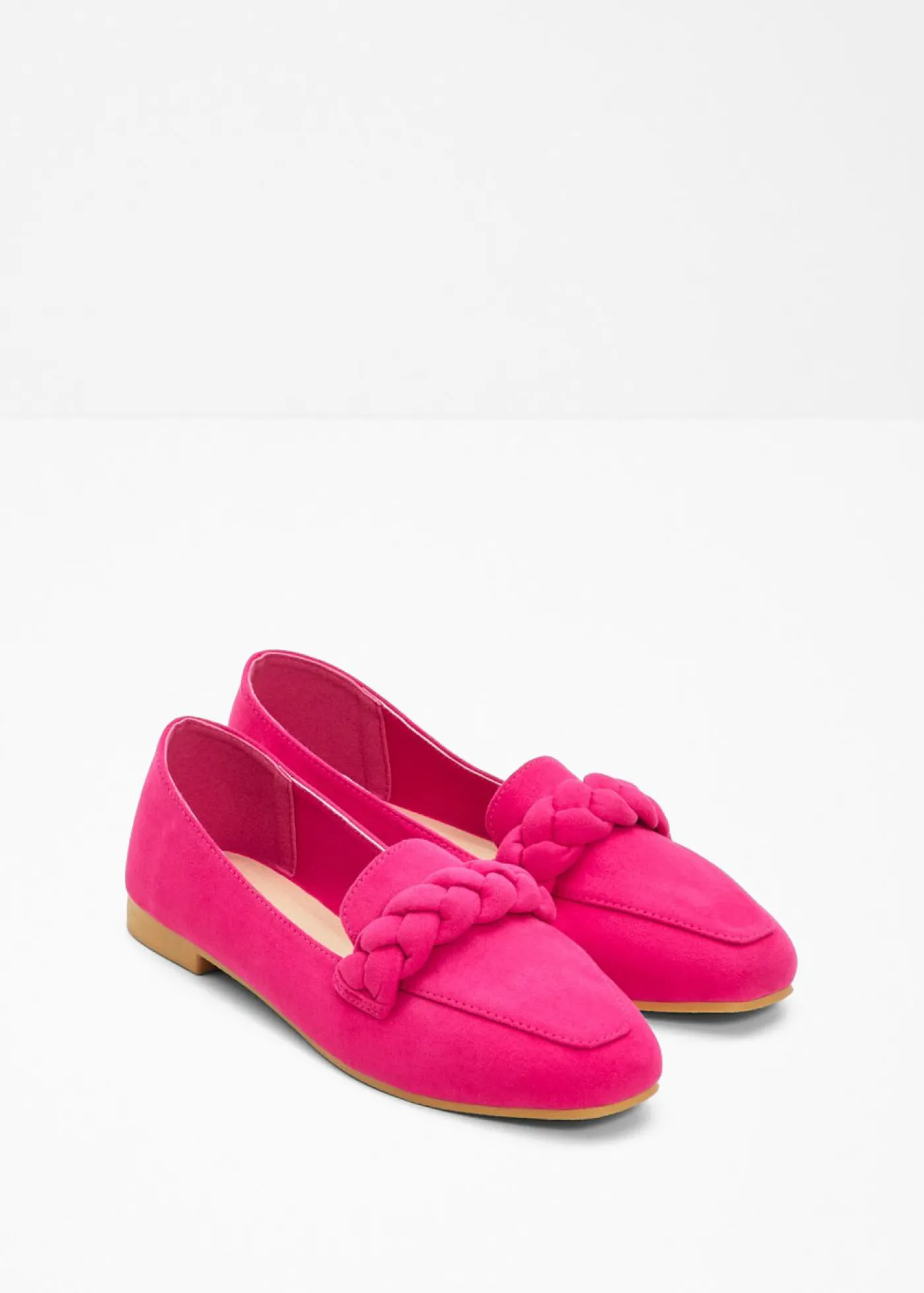 bonprix bonprix Mocasines con detalles trenzados Pink lady Outlet