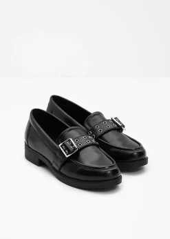 bonprix bonprix Mocasines con estilo motero Negro Hot