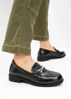 bonprix bonprix Mocasines con hebilla Negro Outlet