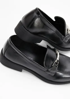 bonprix bonprix Mocasines con hebilla Negro Outlet