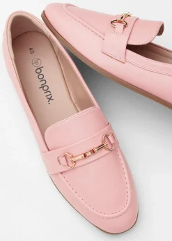 bonprix bonprix Mocasines con hebilla rosa pálido Hot