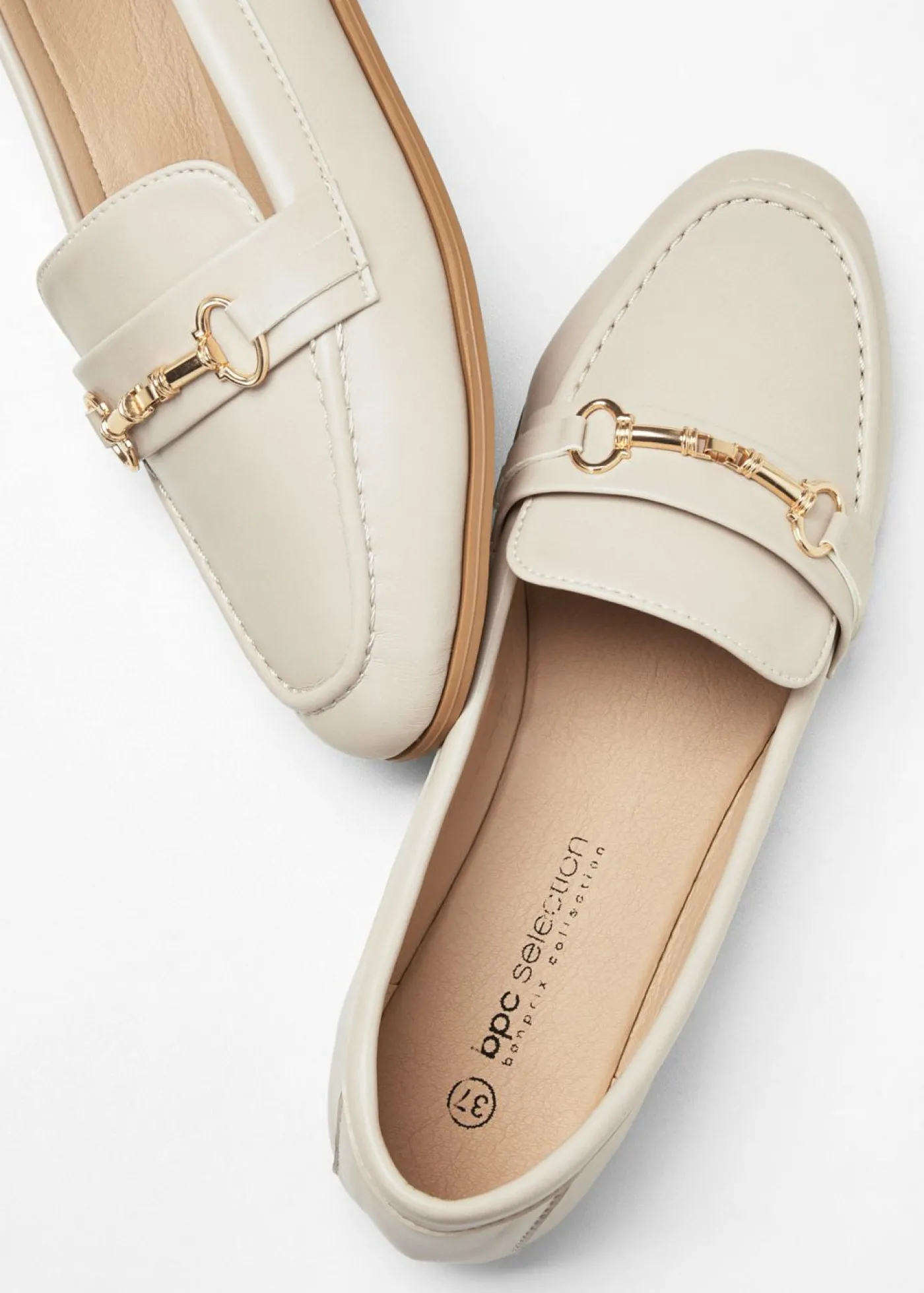 bonprix bonprix Mocasines con hebilla Arena claro Best