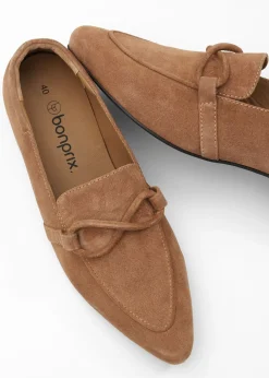 bonprix bonprix Mocasines de ante Marrón castaño Sale