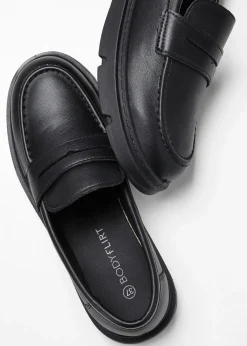 bonprix bonprix Mocasín chunky con suela ligera Negro Hot