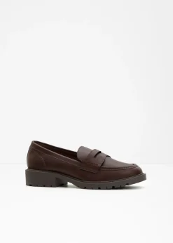 bonprix bonprix Mocasín con suela perfilada marrón Clearance
