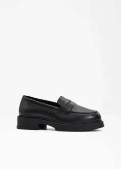bonprix bonprix Mocasín de piel Negro Online