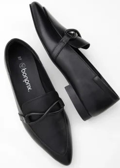 bonprix bonprix Mocasín de piel Negro New
