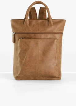 bonprix bonprix Mochila con bolsillos exteriores Coñac